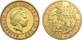 Elizabeth II 2007 gold proof '300th Anniversary of the Act of Union' Two Pounds