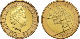 Elizabeth II 2008 gold proof '1908 London Olympics Centenary' Two Pounds