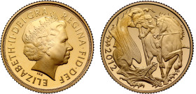 Elizabeth II 2012 gold proof Sovereign