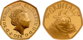 Elizabeth II 2019 gold proof 50p Gruffalo