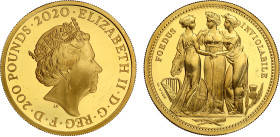 Elizabeth II 2020 gold proof 2oz Three Graces (Trial of the Pyx)