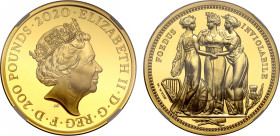 PF70 UCAM FDI | Elizabeth II 2020 gold proof 2oz 'Three Graces'