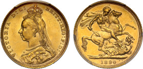 MS63 | Australia Victoria 1890-S gold Sovereign