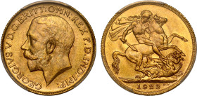 MS64 | Australia George V 1923-M gold Sovereign