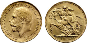 Australia George V 1924-M gold Sovereign