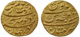 India Mughal Empire Aurangzeb gold Mohur AH 1074