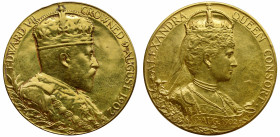 Coronation of Edward VII 1902 gold Medal