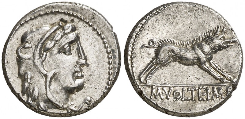 (78 a.C.). Gens Volteia. Denario. (Craw. 385/2) (FFC. 1233, mismo ejemplar). 3,7...