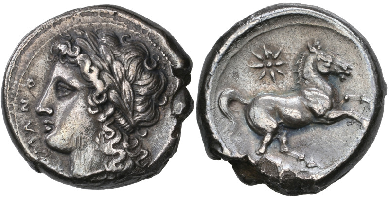 ‡ Italy, Romano-Campanian, uncertain mint, didrachm, c. 276-270 BC, [RO]MANO, la...