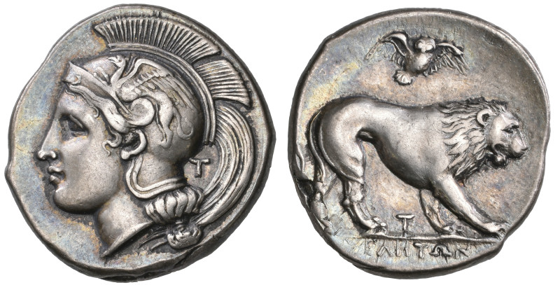 ‡ Italy, Lucania, Velia, stater, c. 400-365 BC, head of Athena left wearing cres...