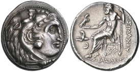 ‡ Kings of Thrace, Lysimachos (306-281 BC), tetradrachm, Colophon, c. 299-296 BC, head of Herakles right in lion-skin headdress, rev., ΒΑΣΙΛΕΩΣ ΛΥΣΙΜΑ...