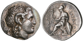 ‡ Kings of Thrace, Lysimachos (306-281 BC), tetradrachm, Lampsakos, c. 297-281 BC, deified head of Alexander the Great right wearing the horn of Ammon...