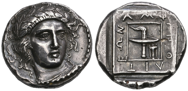 ‡ Macedonia, Amphipolis, tetradrachm, c. 362/61 BC, laureate head of Apollo faci...