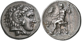 ‡ Kings of Macedon, Alexander III (336-323 BC), tetradrachm, Memphis, 332-323 BC, head of Herakles right in lion-skin headdress, rev., ΑΛΕΞΑΝΔΡΟΥ, Zeu...