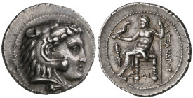 ‡ Kings of Macedon, Alexander III (336-323 BC), tetradrachm, Memphis, 332-323 BC, head of Herakles right in lion-skin headdress, rev., ΑΛΕΞΑΝΔΡΟΥ, Zeu...
