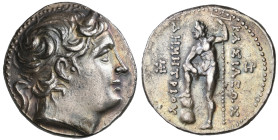 ‡ Kings of Macedon, Demetrios Poliorketes (306-283 BC), tetradrachm, Pella, 289-288 BC, diademed and horned head right, rev., ΒΑΣΙΛΕΩΣ ΔΗΜHΤΡΙΟΥ, Pose...