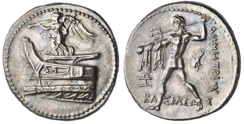 ‡ Kings of Macedon, Demetrios Poliorketes (306-283 BC), tetradrachm, Pella, c. 2...