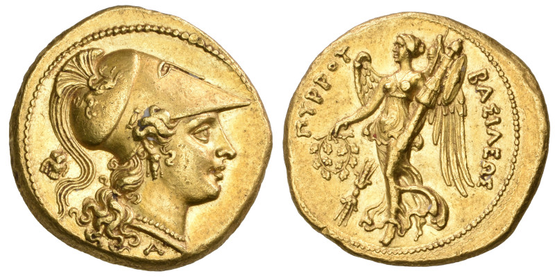 ‡ Kings of Epirus, Pyrrhus (295-272 BC), gold stater, struck at Syracuse, c. 278...