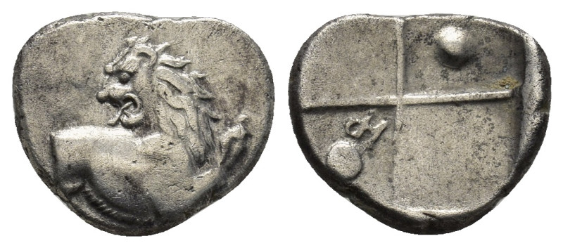 THRACE. Chersonesus. Ca. 4th century BC. AR hemidrachm (14mm, 2.19 g). Persic st...