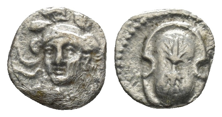 CILICIA,Tarsos. Period of Alexander III (333-323 BC) AR Obol (9mm, 0.7 g) Draped...