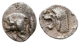 Hemiobol AR
Mysia, Kyzikos, c. 450-400 BC
9 mm, 0,36 g