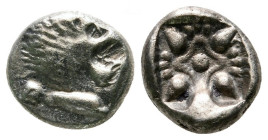 Diobol AR
Ionia, Miletos, c. 525-475 BC
 9 mm, 1,10 g