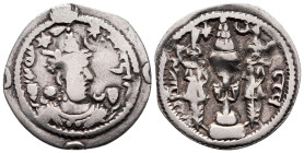 Drachm AR
Sasanian Kingdom, ST (Istakhr) mint, Khusro I AD 531-579, dated 38 (AD 568)
24 mm, 2,37 g