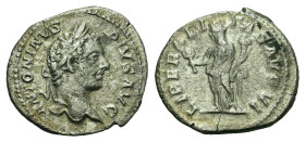 Denarius AR
Caracalla (198-217), Rome, ANTONINVS PIVS AVG, laureate head r. R / LIBERALITAS AVG VI, Liberalitas standing l., holding abacus and cornu...