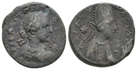 Bronze Æ
Mesopotamia. Edessa, Gordian III, with Abgar X Phraates (238-244).
23 mm, 11,65 g