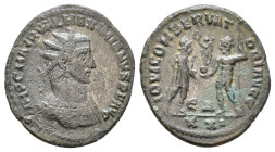 Silvered Antoninianus AE
Maximian (285-306), Antioch, 293-295 AD, IMP C M AVR VAL MAXIMIANVS P F AVG, radiate, draped and cuirassed bust right / CONC...
