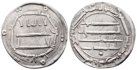 Dirham AR
Dirham AR
Abbasid, Madinat al-Salam mint, al-Mahdi AH 158-169, dated 161 AH
25 mm, 2,86 g