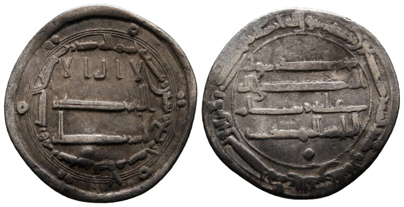 Dirham AR
Abbasid Caliphate, Madinat al-Salam, Time of Al-Mahdi AH 158-169, Str...