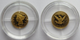 Gold Copy of 5 Dollars, Gold 585/1000
11 mm, 0,50 g