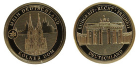 Medal AV
Germany, Cathedral, Cologne, Gold 333/1000
11 mm, 0,50 g