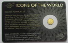 Isle of Man Katze, 1/200 Oz, Gold 999/1000