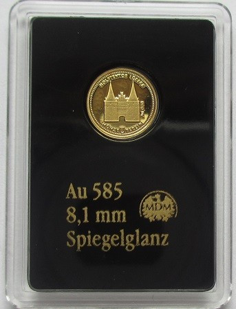 Germany, Gold 585/1000
8 mm, 0,28 g