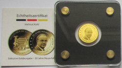 1/500 Oz, Germany, 30 Jahre Mauerfall, Gold 999/1000, H. Kohl