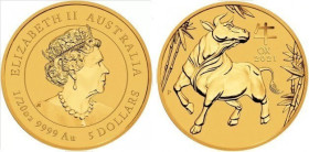 1/20 Oz
5 Dollars, Australia, 2011, Ox