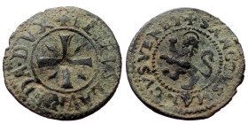 1/12 Bisante, Billon
Republic of Venice, Pietro Loredan, Venice, 1567-1570 AD / [PETRVS] LAVR[E]DA DVX, cross pattee in the middle with a lozenge in ...