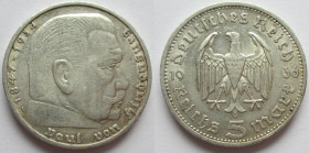 5 Mark AR
Hindenburg, 1936 A
13,90 g