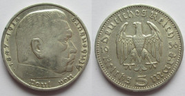 5 Mark AR
Hindenburg, 1936 A
13,90 g
