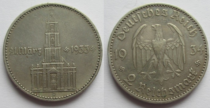 2 Mark AR
Garnisonkirche, 1934 A