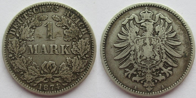 1 Mark AR
Germany, 1874