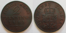 2 Pfennige 1863