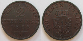 2 Pfennige 1868 B