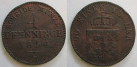 4 Pfennige 1854 A