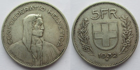 5 Frank AR
Switzerland, 1932
30 mm, 15 g