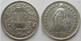 1 Frank AR
Switzerland, 1945