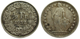 1/2 Frank AR
Switzerland, 1932