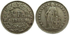 1/2 Frank AR
Switzerland, 1944